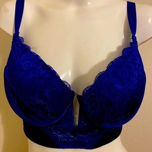 Blue Velvet Bralette/Bra NWOT